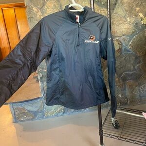 Black Quarter Zip College Jacket